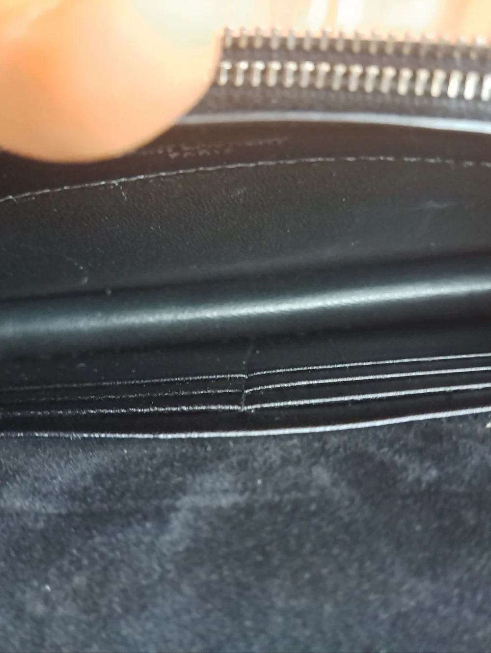 Yves Saint Laurent Silver Metallic Tassel Wallet Clutch - Picture 10 of 11